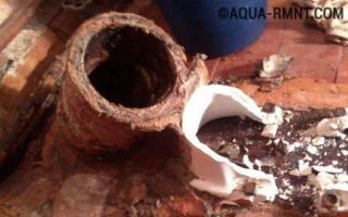 Как да премахнете стара тоалетна: преглед на технологията за демонтиране на стар водопровод Как да изключите тоалетна от вода